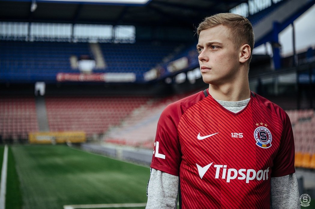 Filip Panák po svém příchodu do Sparty v únoru 2019