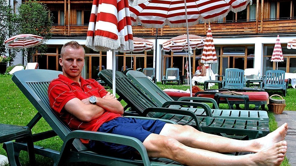 Odpočinek Michala Kadlece v Bad Kleinkirchheimu.