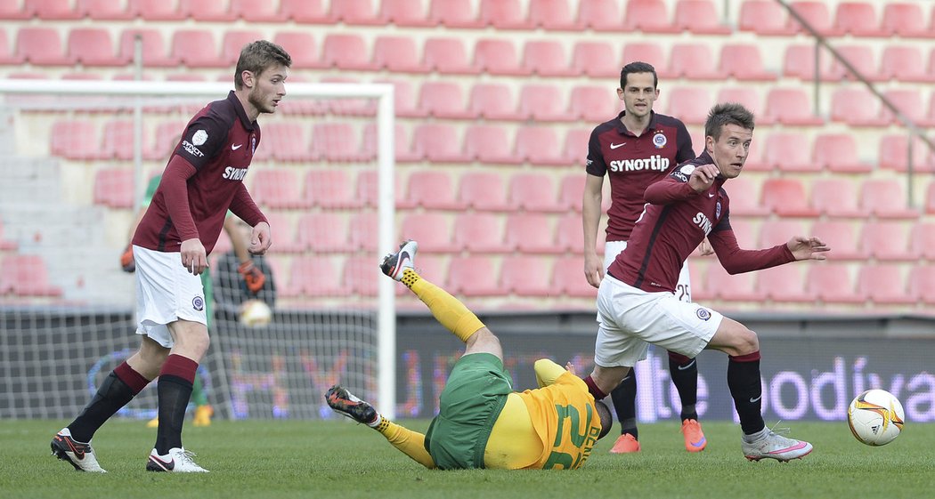 Fotbalisté Sparty hráli v generálce na jarní část ligy doma se Žilinou.