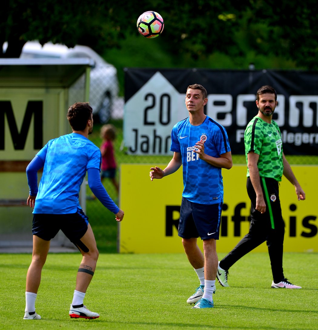 Václav Kadlec a Ondřej Zahustel při tréninku v Rakousku