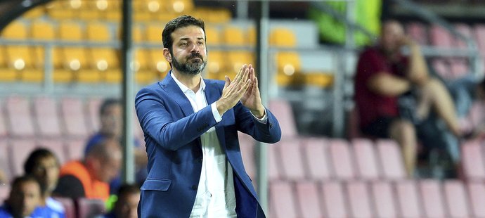 Andrea Stramaccioni při generálce Sparty proti Vitesse Arnhem