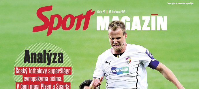 Titulní strana pátečního Sport Magazínu