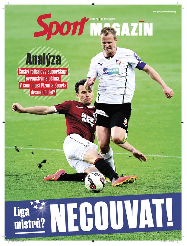 Titulní strana pátečního Sport Magazínu Titulní strana pátečního Sport Magazínu