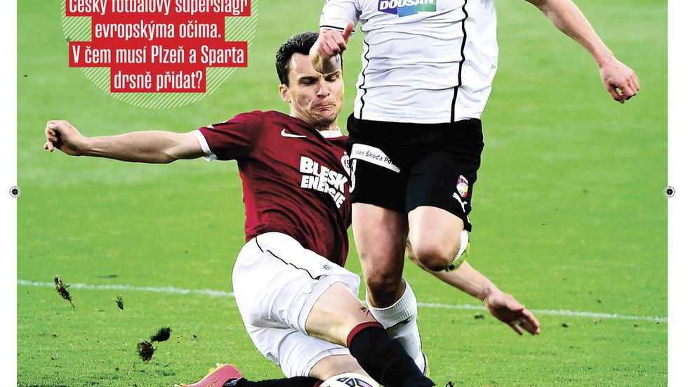 Titulní strana pátečního Sport Magazínu