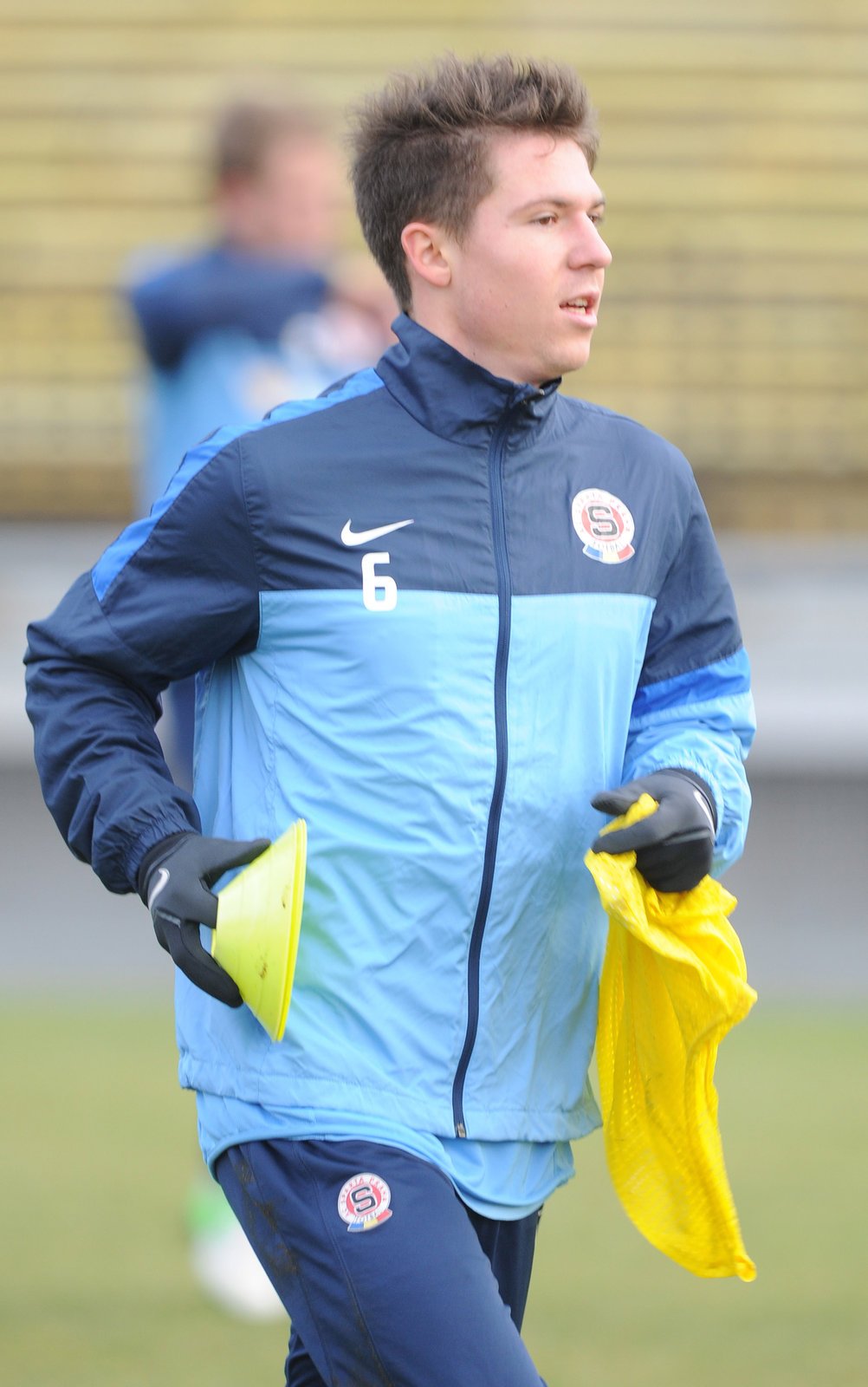 Tomáš Přikryl během prvního tréninku zimní přípravy fotbalové Sparty