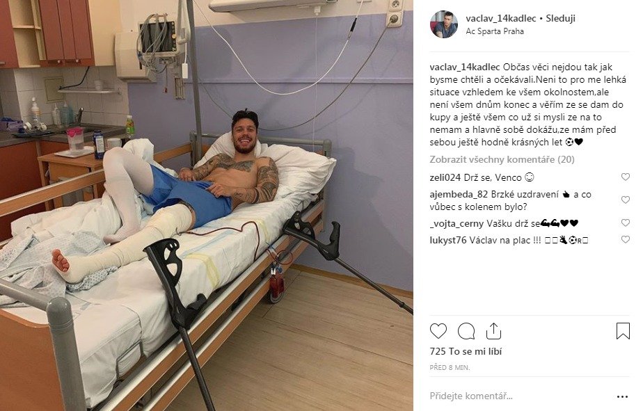 Sparťan Václav Kadlec je po operaci kolene