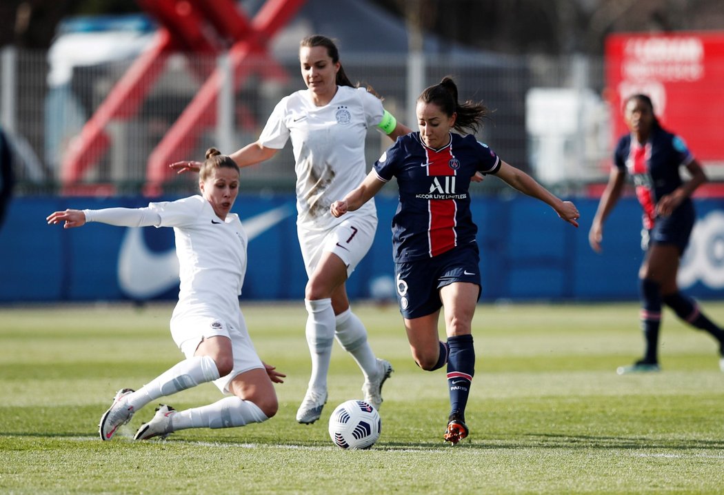 Fotbalistky Sparty v úvodním osmifinále Ligy mistryň padly na hřišti PSG 0:5