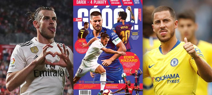 Na titulní straně nového čísla časopisu Góóól najdeme fotbalové superhvězdy Garetha Balea či Edena Hazarda