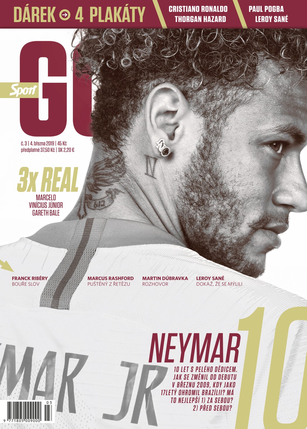 Březnový Sport GÓÓÓL se podíval na brazilskou hvězdu Neymara