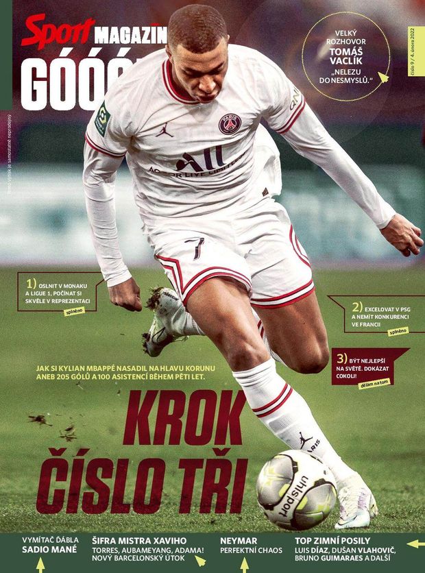 Titulní strana Sport Magazínu Góóól - pátek 4, března 2022 Titulní strana Sport Magazínu Góóól - pátek 4, března 2022