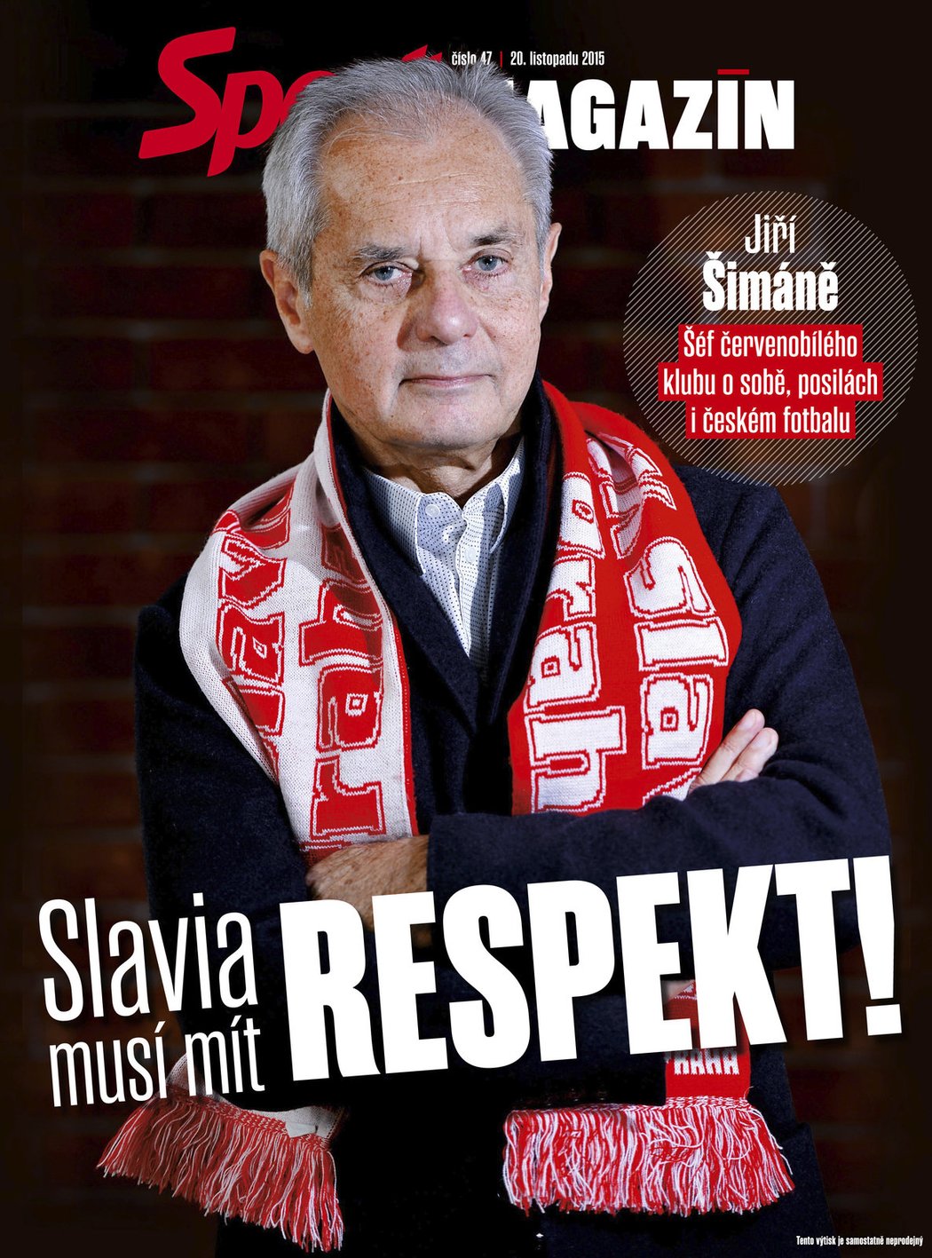 V pátečním Sport Magazínu čtěte rozhovor s majitelem Slavie Jiřím Šimáněm