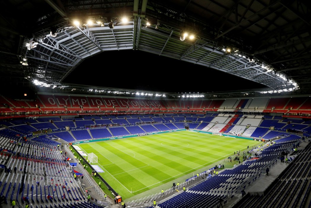 Groupama Stadium, kde hraje své zápasy Olympique Lyon