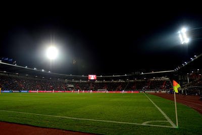 Stadión v Ostravě před zápasem Česko - Srbsko