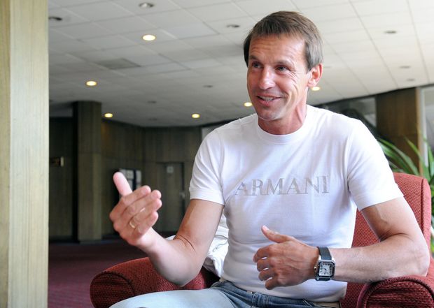 František Straka při rozhovoru pro deník Sport František Straka při rozhovoru pro deník Sport