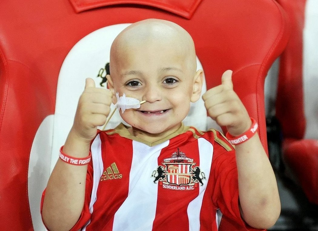 Bradley Lowery byl obrovským fanouškem Sunderlandu