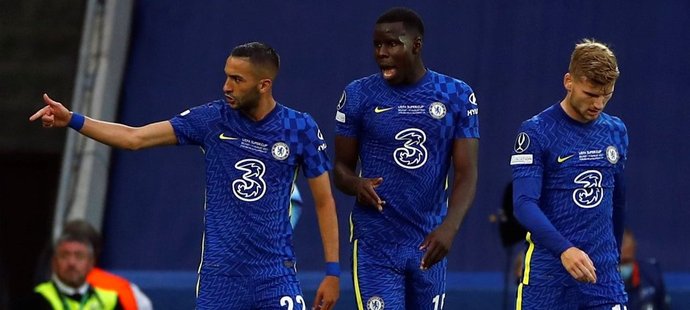 Hakim Ziyech vstřelil úvodní gól Superpoháru UEFA a poslal tak Chelsea do vedení 1:0