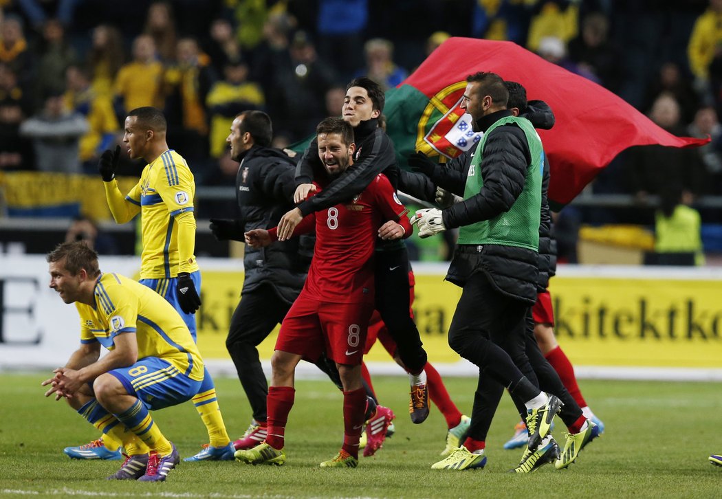 Obrovská radost portugalských fotbalistů