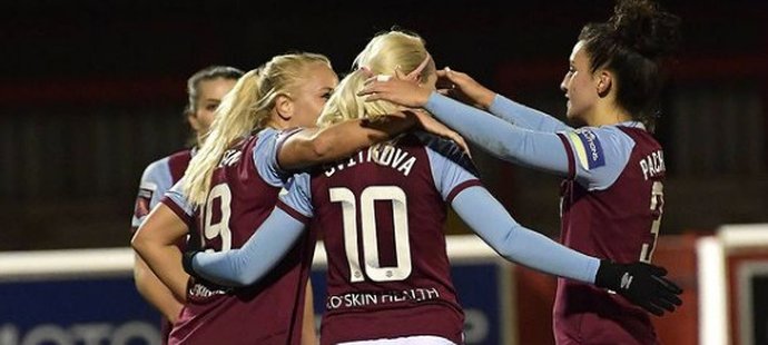 Kateřina Svitková dala první gól za West Ham