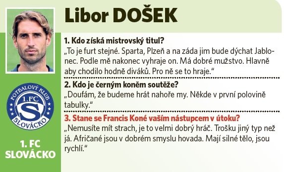 Kapitán Slováčka Libor Došek