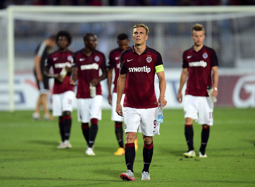 Sparťanské zklamání. Letenští v úvodu ligy jen remizovali 0:0 v Jihlavě. Kapitán Bořek Dočkal se stejně jako jeho parťáci neprosadil.