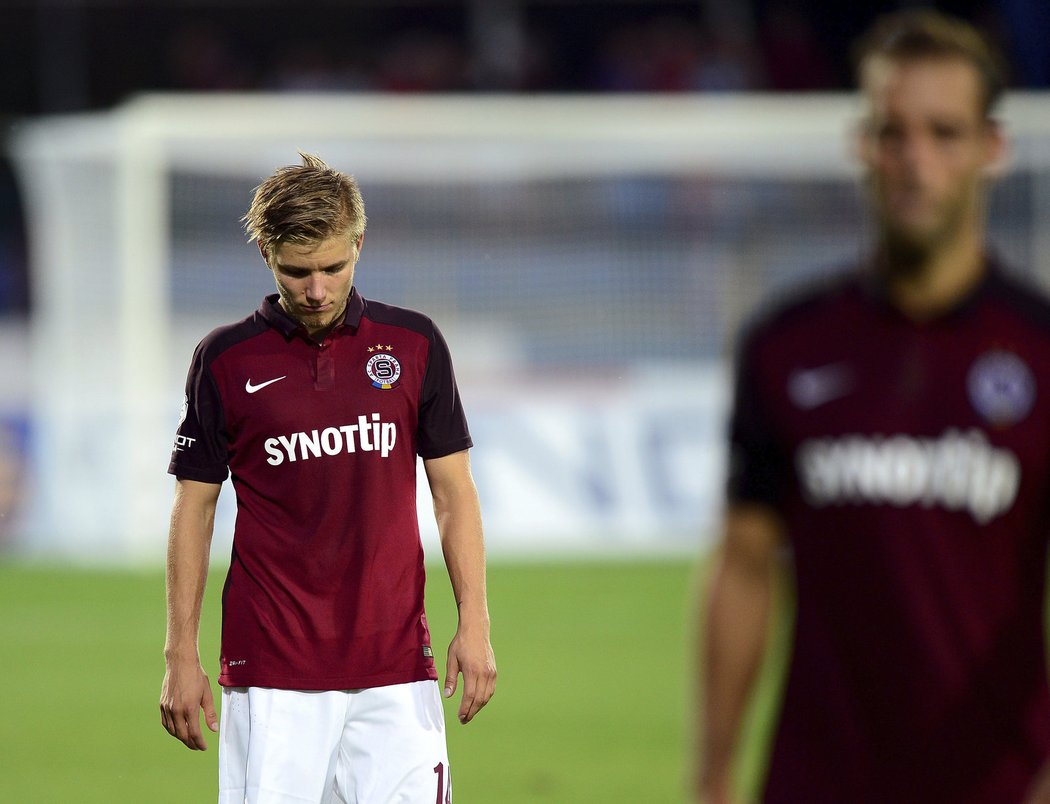 Zklamaný byl po ligové premiéře v rudém dresu Sparty i Martin Frýdek. Letenští na startu Synot ligy jen remizovali v Jihlavě 0:0.