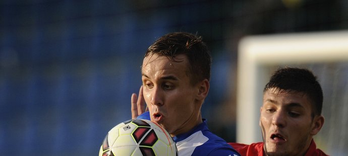 Liberecký Josef Šural byl největší hvězdou zápasu Synot ligy s Baníkem Ostrava, Slovan vyhrál 6:0