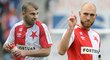 Fotbalová Slavia zamíchala pro duel se Zlínem sestavou i rozestavením. Zahrál si například zkušený Martin Latka (vpravo), svou roli měl i Levan Kenija.