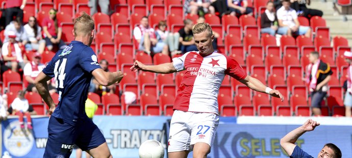 Fotbalisté Slavie si poradili se Slováckem a vyhráli 5:1