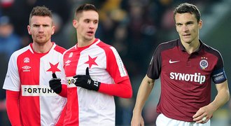 Slavia a Sparta řeší útok: Nahradí nové duo Škodu a co Lafata?