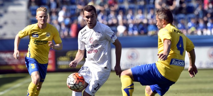 Fotbalisté Slovácka doma jen remizovali v Synot lize se Zlínem 1:1.