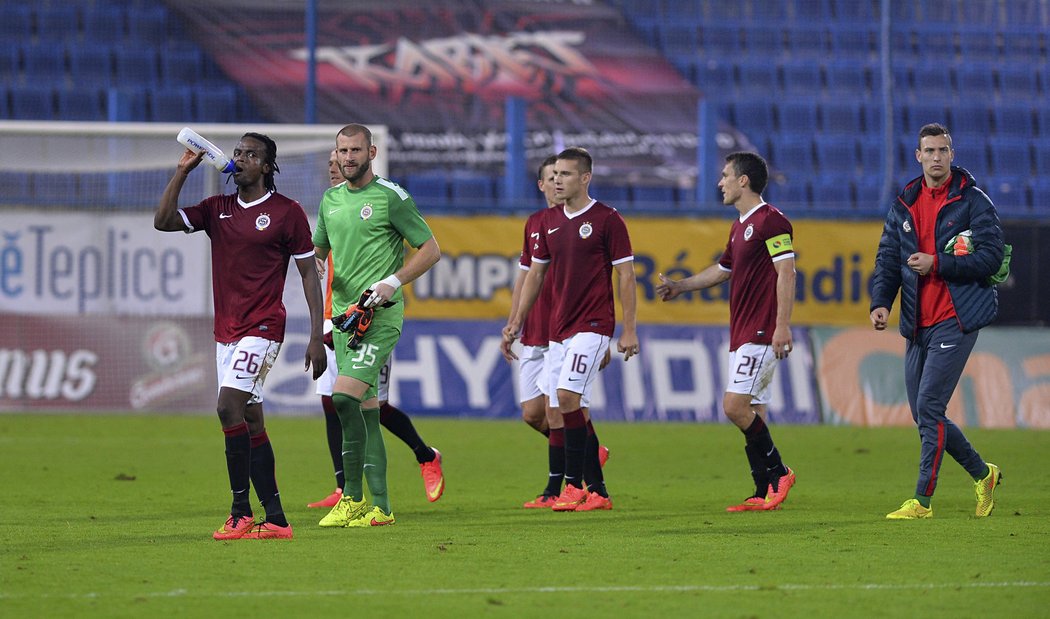 Fotbalisté Sparty odmakali zápas v Teplicích, ale branku nedali a získali bod za remízu 0:0.