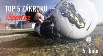 TOP 5 zákroků 4. kola: Pavlenka vychytal Spartu, Chudý má 3. nulu