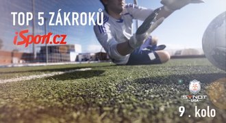 TOP 5 zákroků 9. kola: Bičík vychytal Slavii, skvělý reflex Koláře