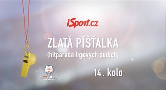 ZLATÁ PÍŠŤALKA: Tak to má být. Sudí to nekouskovali a pouštěli hru