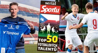 TOP 50 talentů: trojice ze Slavie i Sigmy, 15letý kluk španělského stylu