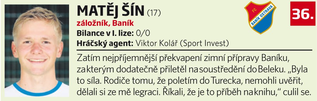 36. Matěj Šín