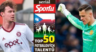 TOP 50 talentů: přeběhlík z Baníku do Sparty, brankář United i Čecho-Ital