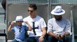 Cristiano Ronaldo se svým synem na tenisovém turnaji v Madridu