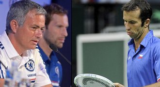 Mourinho i Čech pomáhali Štěpánkovi: Noha mi nefunguje, smutní tenista