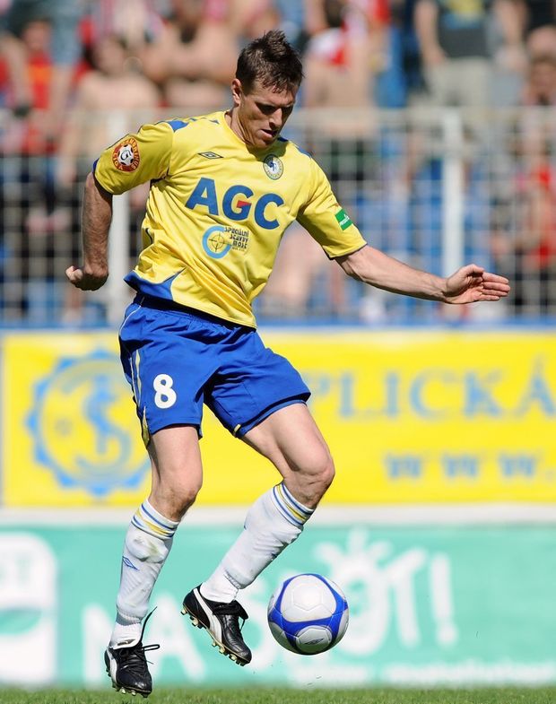 Štěpán Vachoušek u míče Štěpán Vachoušek u míče