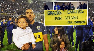 Boca slaví návrat Téveze. Bouřilo 40 tisíc fanoušků, šílel i Maradona