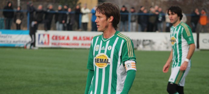 Michal Švec ve svém prvním zápase za Bohemians 1905