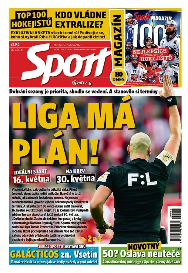 Čtvrteční deník Sport Čtvrteční deník Sport