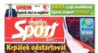 Titulní strana Nedělního Sportu 7. srpna 2016