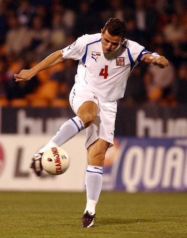 Tomáš Galásek v reprezentačním dresu Tomáš Galásek v reprezentačním dresu