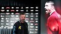 Tomáš Řepka při představení traileru k připravovanému dokumentárnímu filmu Řepka: Hříšník