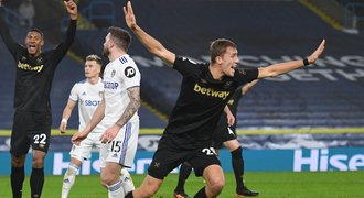 Leeds - West Ham 1:2. Kladiváři předvedli obrat, Souček se trefil hlavou