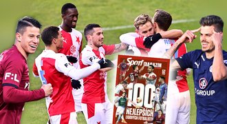 TOP 100 fotbalistů v lize: vláda Slavie, v desítce i Sparta. Vyhrál smolař