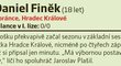 50. Daniel Finěk (18 let, obránce, Hradec Králové)