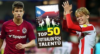 TOP 50 talentů: naděje Sparty, gólman Manchesteru i absolutní vítěz